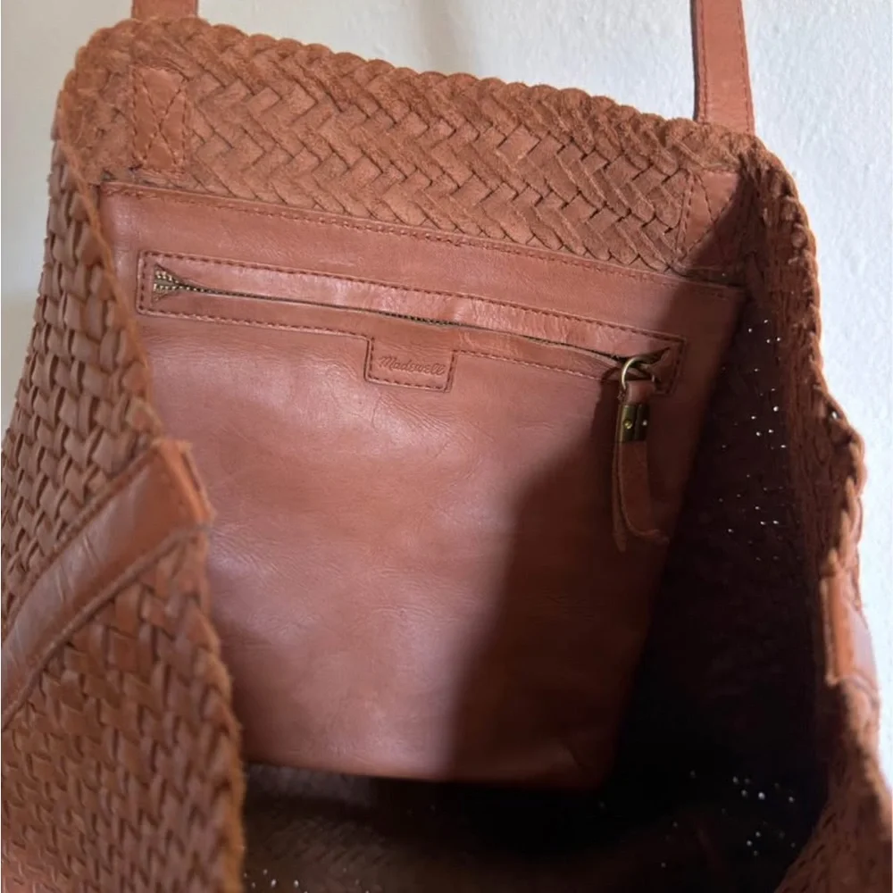 Madewell Woven Leather Transport Tote - Picture 9 of 10
